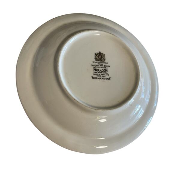 Paragon Pin-Dishes TREE of KASHMIR 4.75" diameter gilt edge Vtg Eng. Replacement - Picture 2 of 6